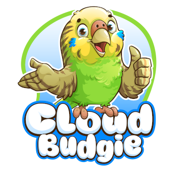 CloudBudgie Logo With Budgie